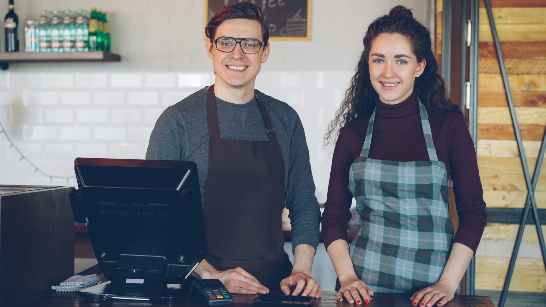 A friendly customer-facing cafe team